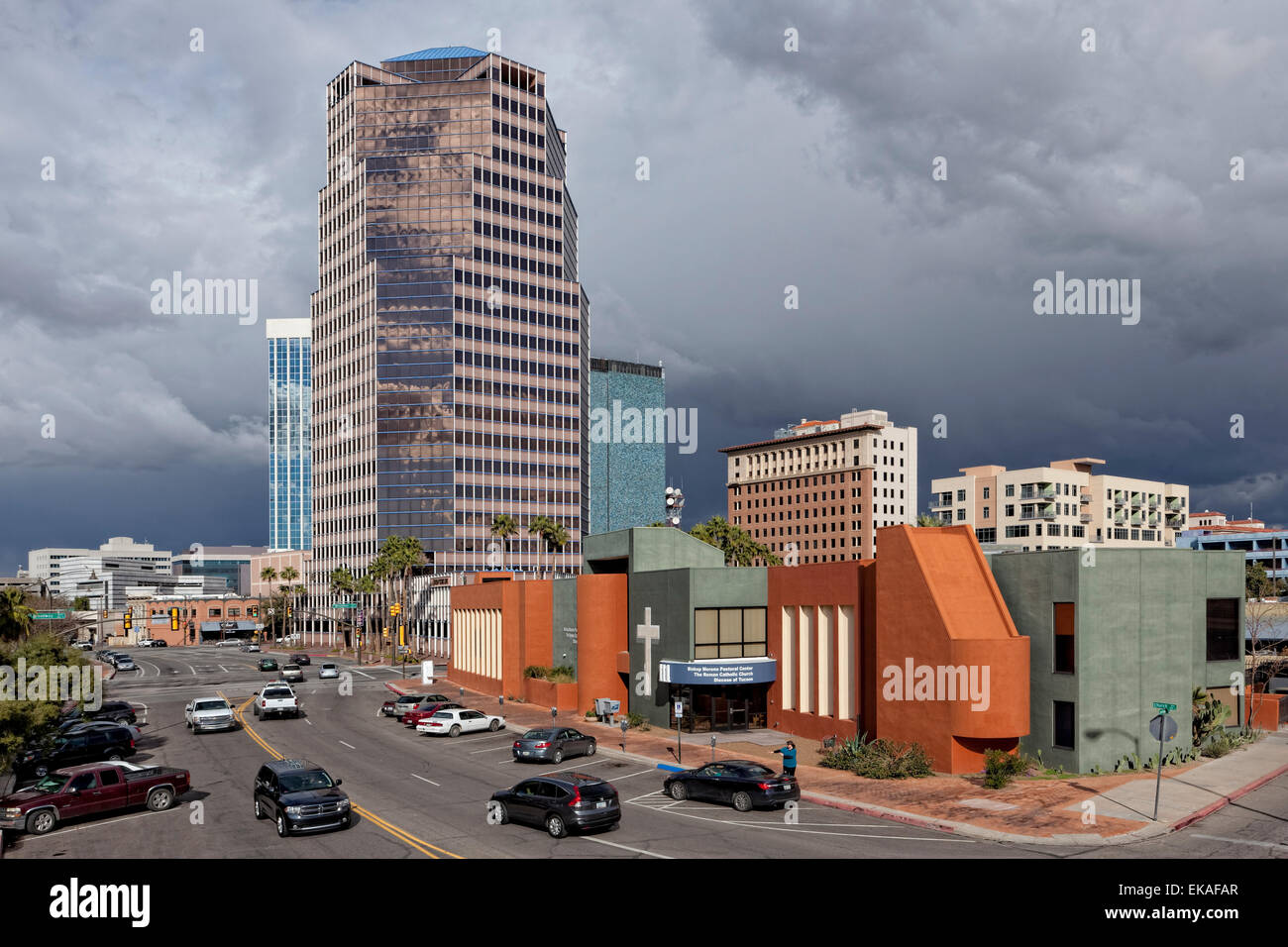 Centro cittadino di Tucson, Arizona Foto Stock