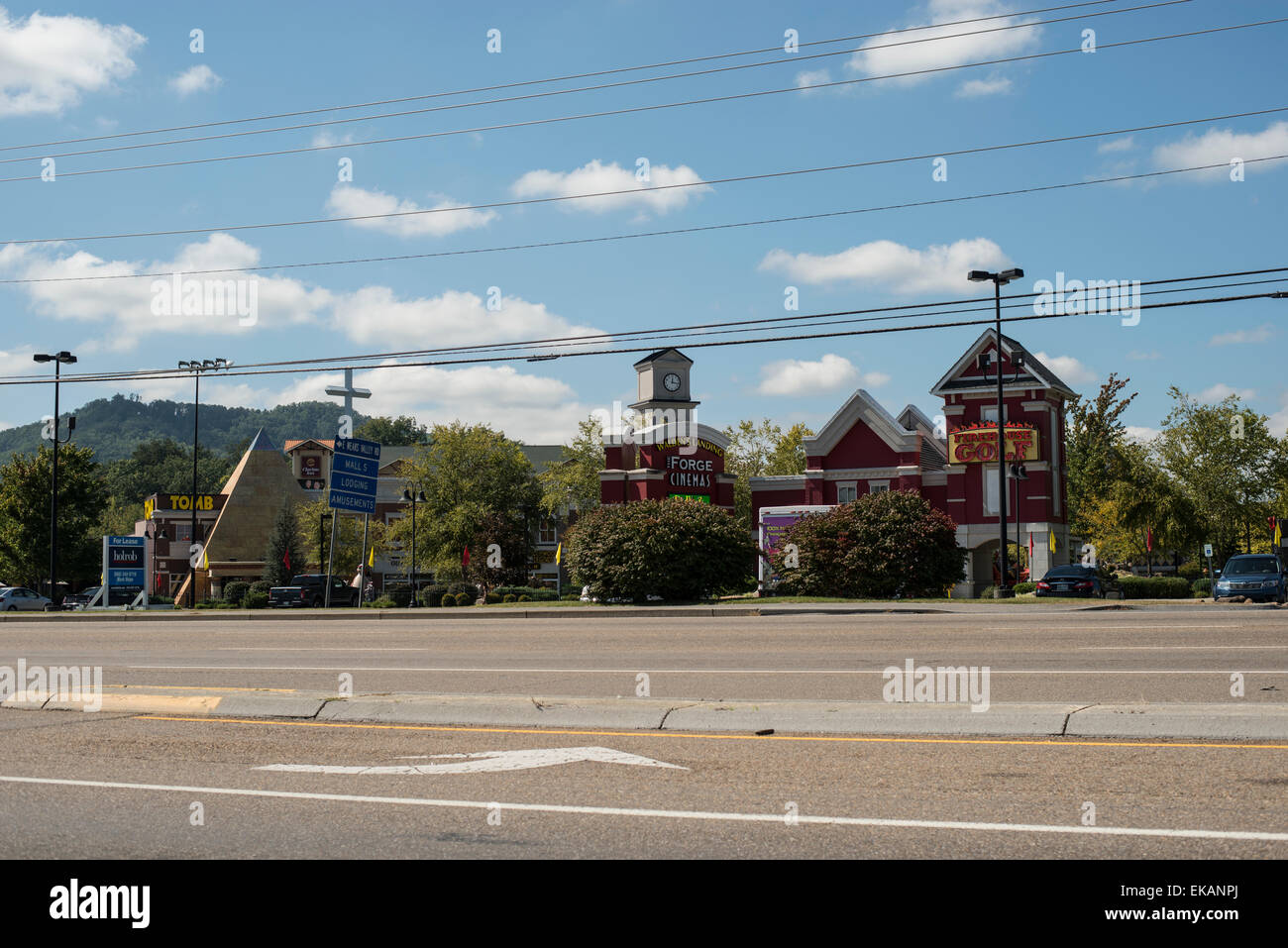 Boga banche. N.C. , Sevier County, Tennessee,noi Parkway 441 Foto Stock