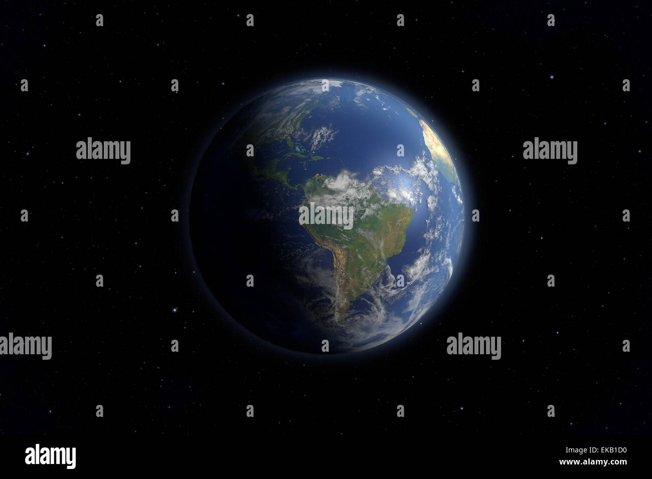 Visualizzazione Earth Foto Stock