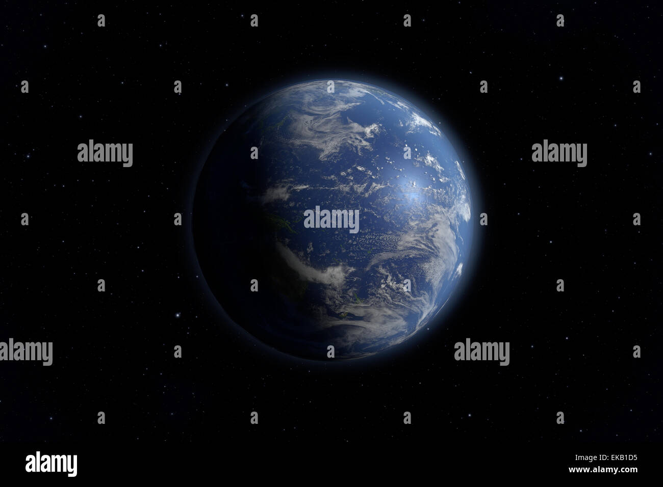 Visualizzazione Earth Foto Stock