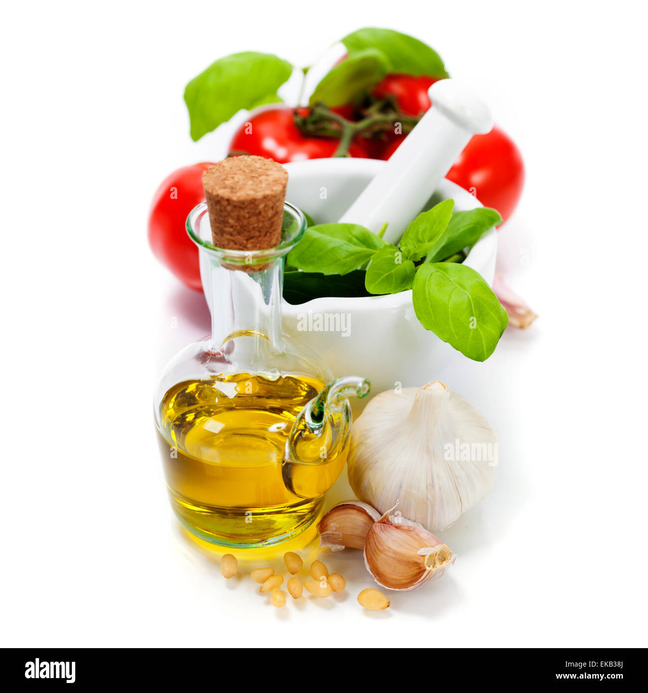 Preparata di fresco pesto Foto Stock