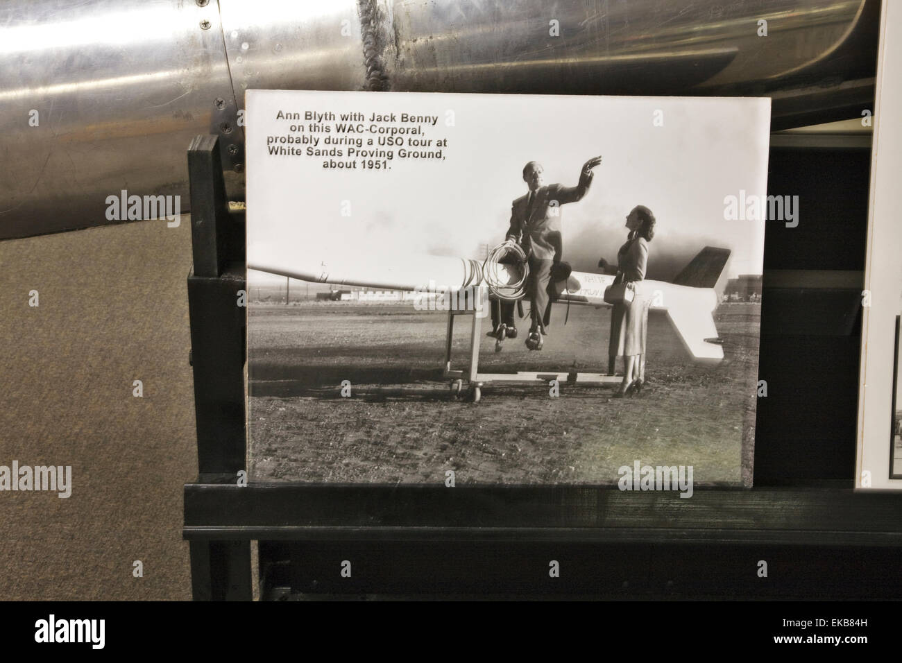 Il White Sands Missile Range Museo ha alcune interessanti informazioni storiche circa lo sviluppo di razzi e di missili. Foto Stock