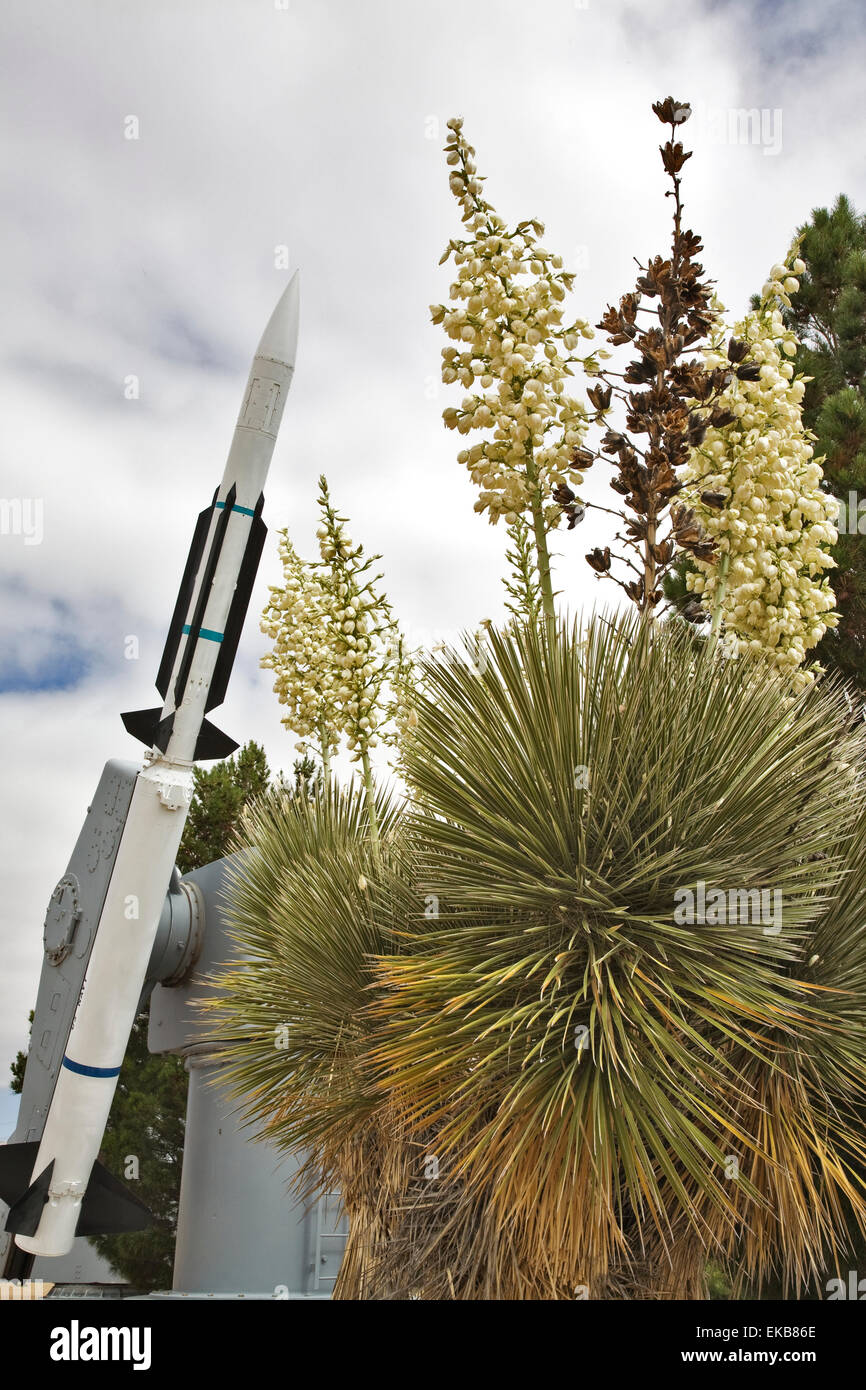 Il White Sands Missile Range Museum vicino a Las Cruces è una visualizzazione completa dei razzi e del missile sviluppato negli ultimi Foto Stock