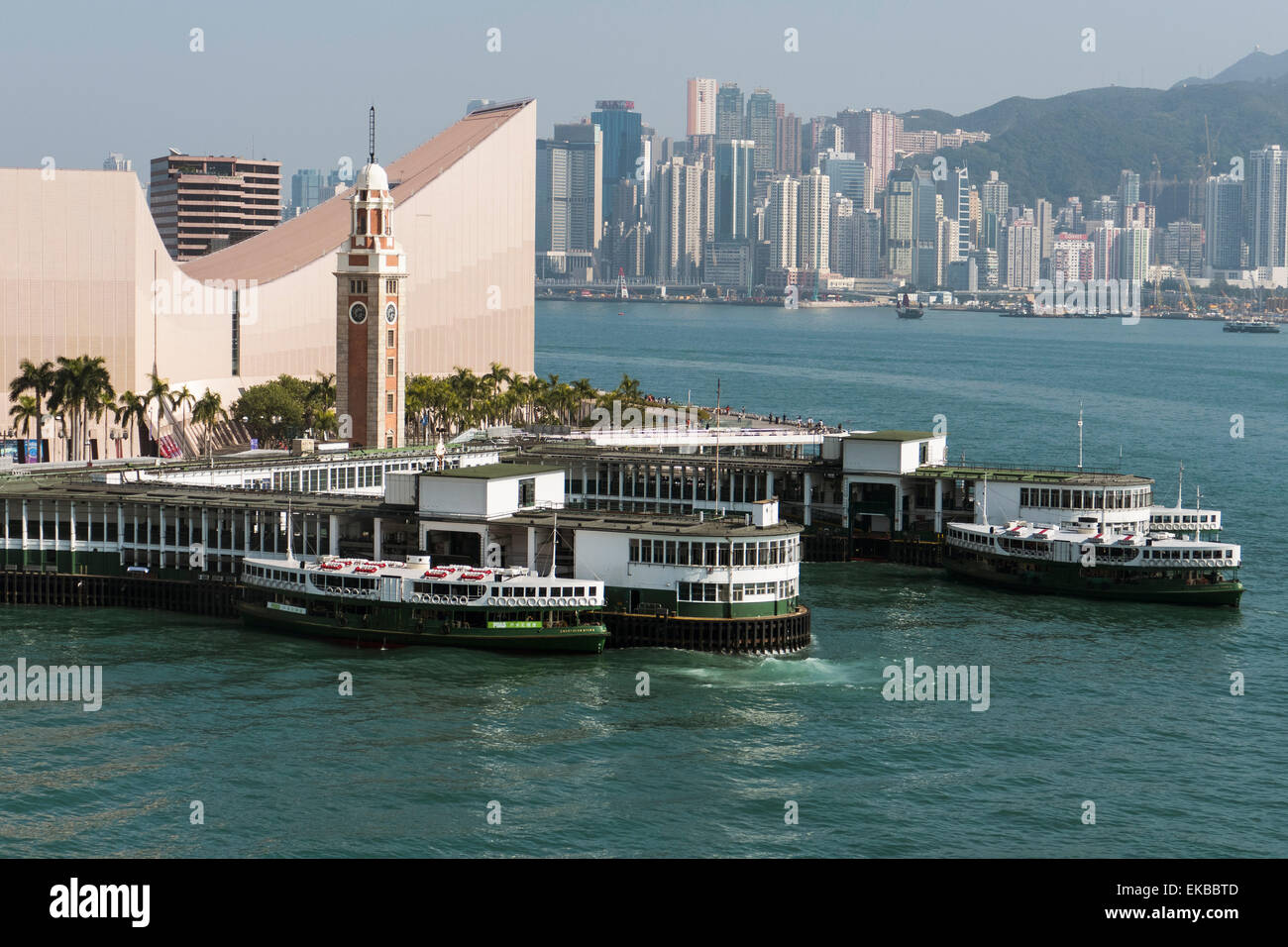 Star Ferry Terminal, Kowloon, Hong Kong, Cina, Asia Foto Stock