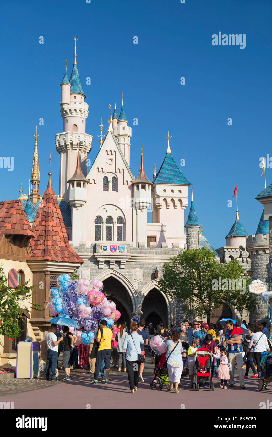Disneyland, l'Isola di Lantau, Hong Kong, Cina, Asia Foto Stock