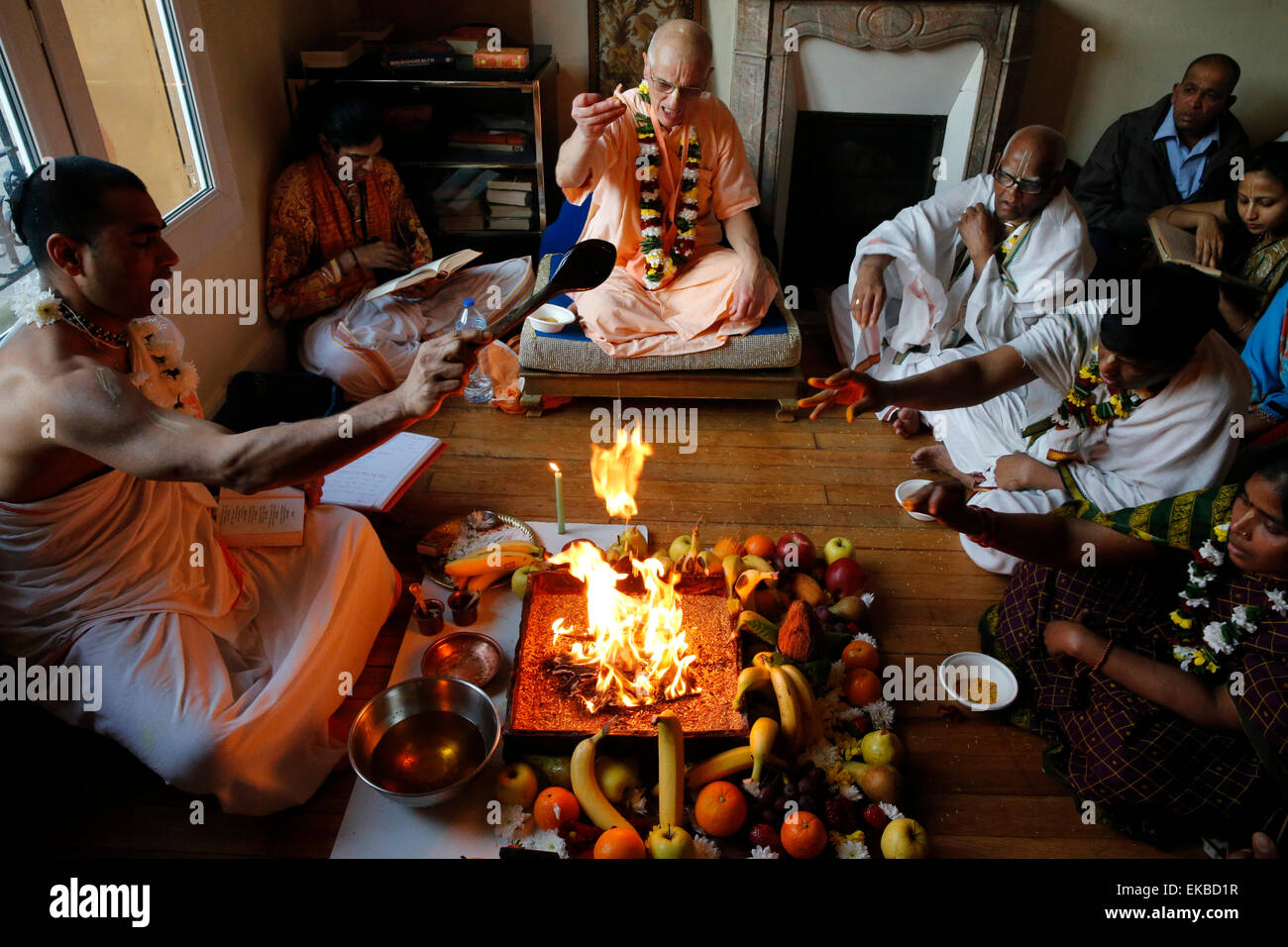 Ramnavami celebrazione, Sarcelles, Val d'Oise, Francia, Europa Foto Stock