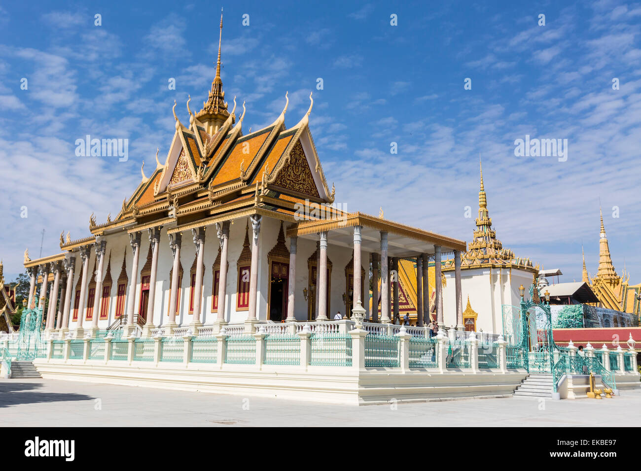 La Pagoda d'argento (Wat Preah Keo) nella capitale Phnom Penh, Cambogia, Indocina, Asia sud-orientale, Asia Foto Stock