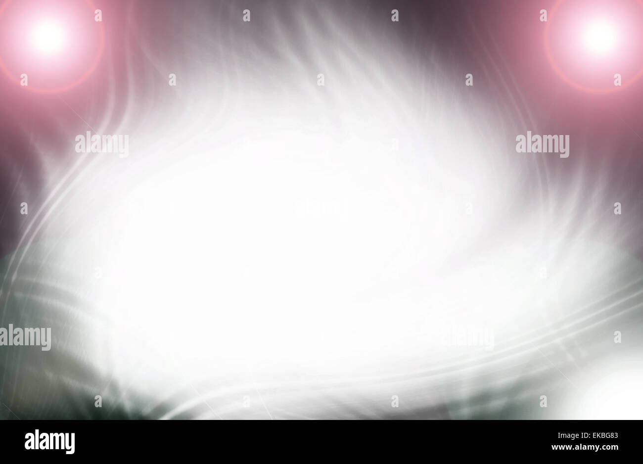 Abstract di nero e sfondo bianco con motion ray technology Foto Stock
