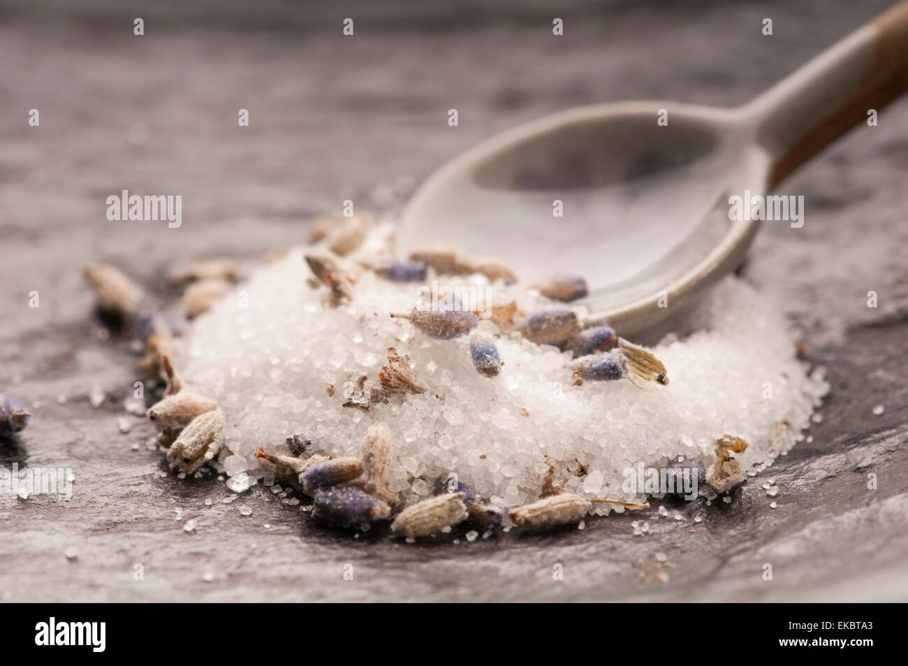 Zucchero della lavanda Foto Stock