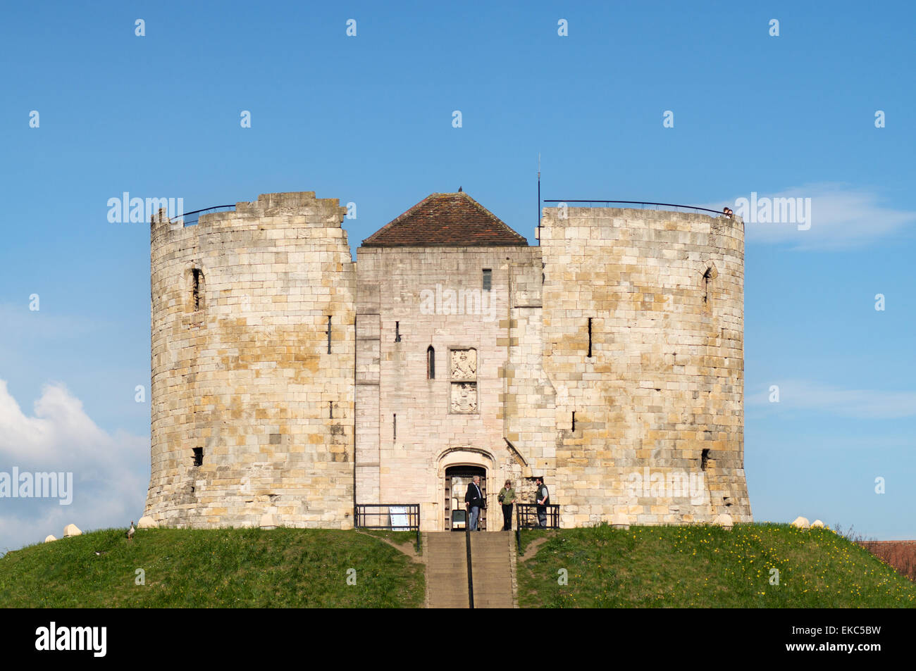 La Torre di Clifford, città di York, North Yorkshire, Inghilterra, Regno Unito Foto Stock