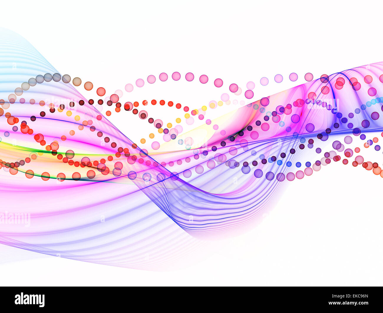 Oscillazioni su bianco Foto Stock