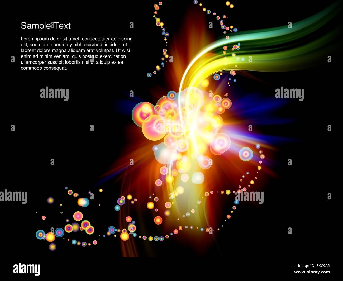 Colorate Burst astratto Foto Stock