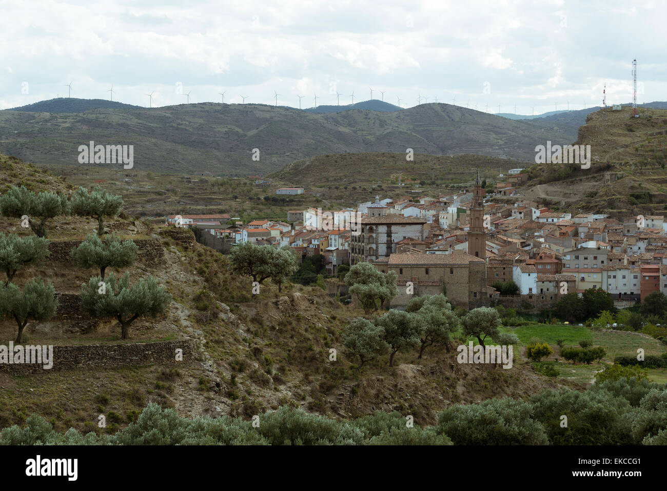Cityscape, Igea, La Rioja, Spagna, Europa Foto Stock