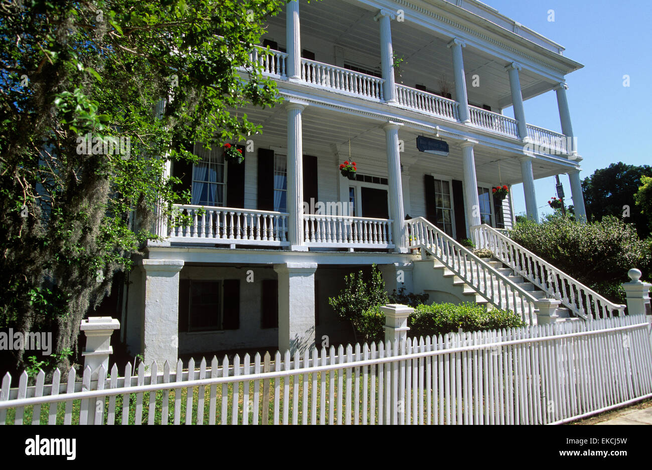 Il Bay Street Inn è stato visto nel famoso film "Il principe delle maree', Beaufort, South Carolina, Stati Uniti d'America. Foto Stock