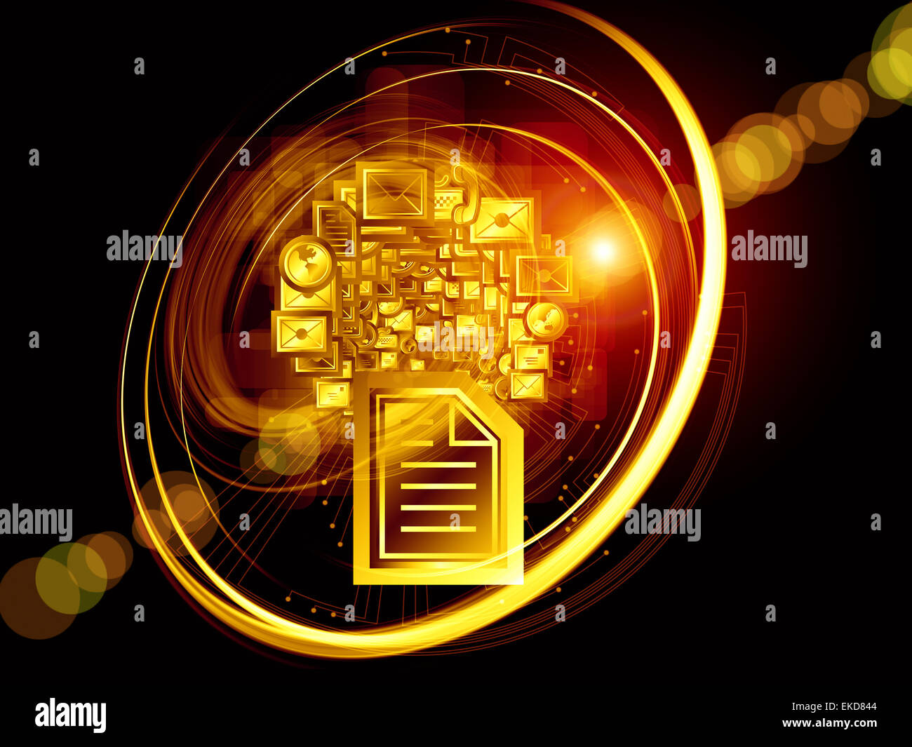 Comunicazioni globali Foto Stock