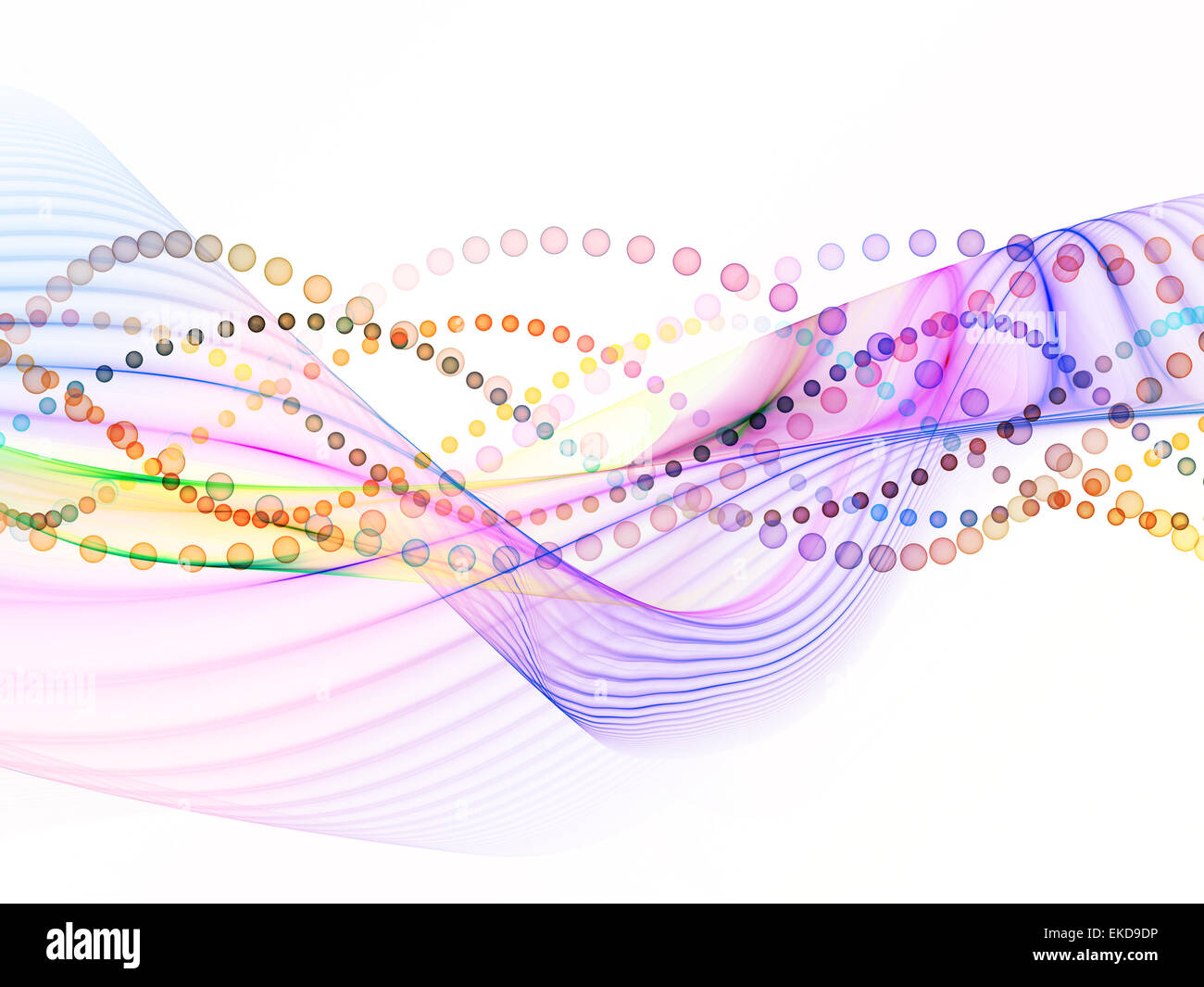 Oscillazioni su bianco Foto Stock