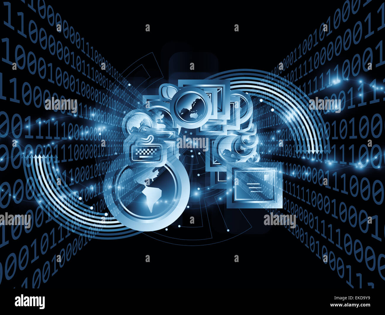 Comunicazioni globali Foto Stock