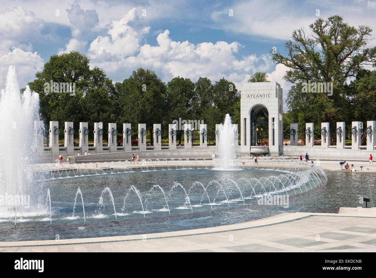 American National World War II Memorial Washington Foto Stock