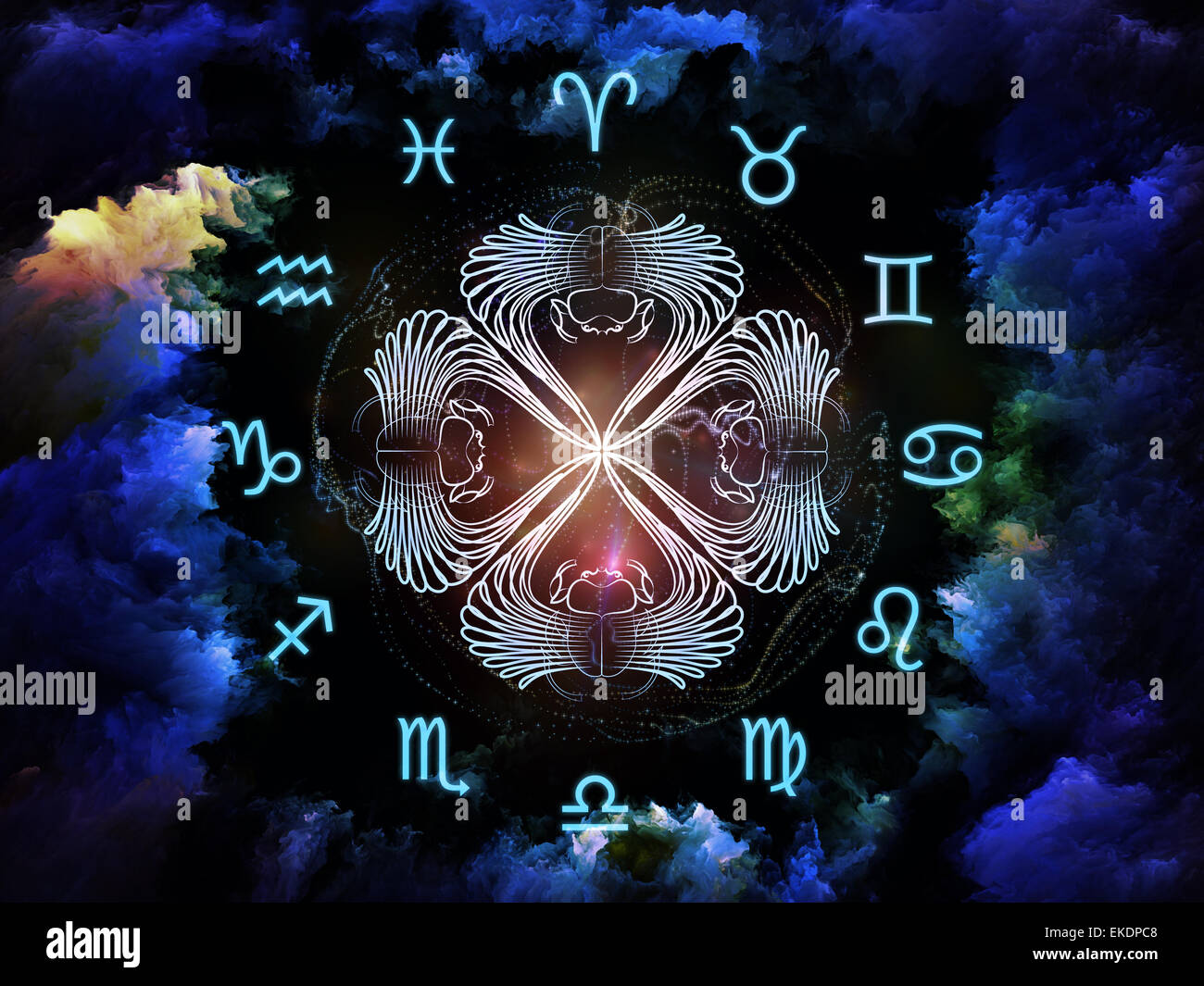 Composizione di astrologia Foto Stock