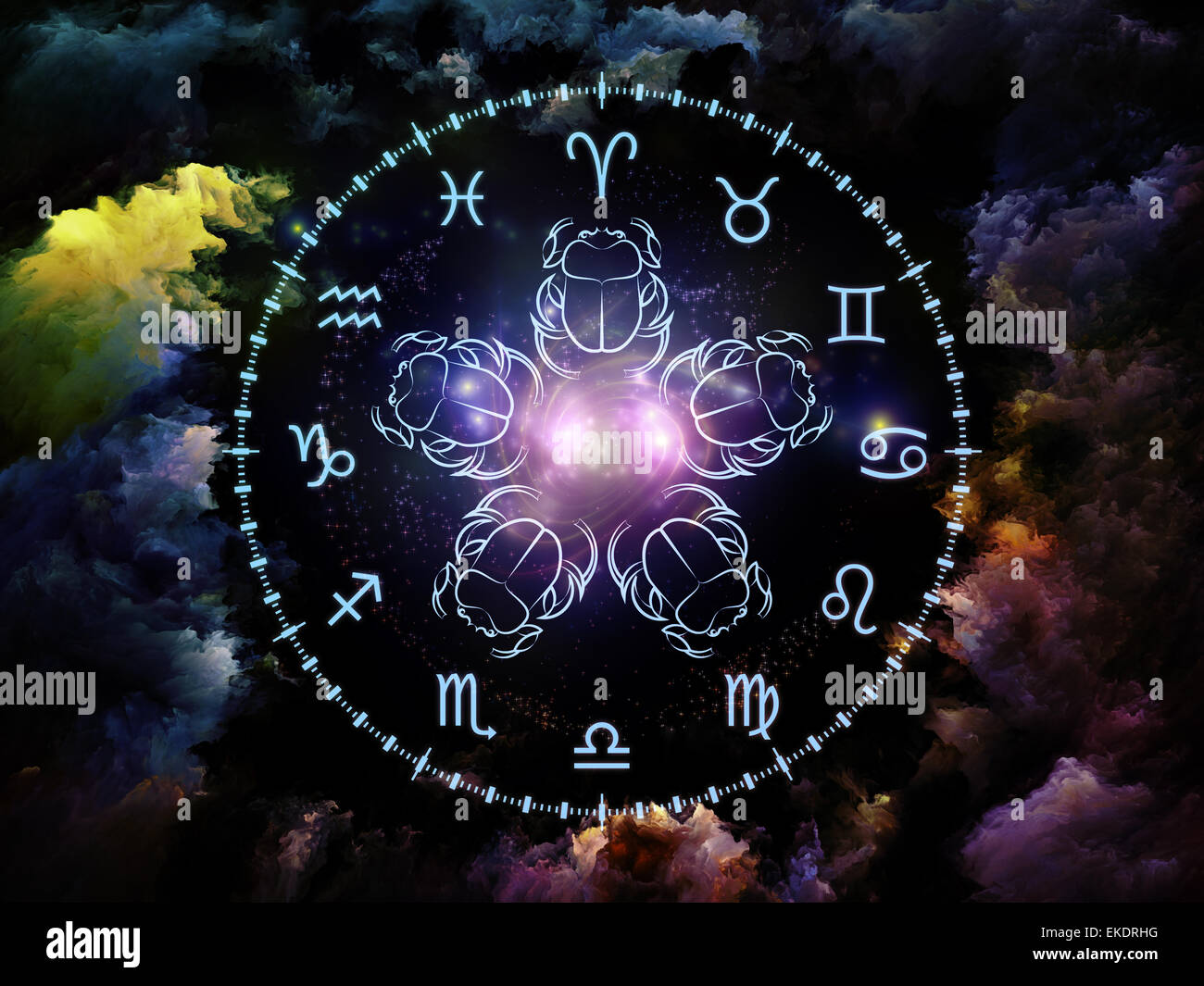 Composizione di astrologia Foto Stock