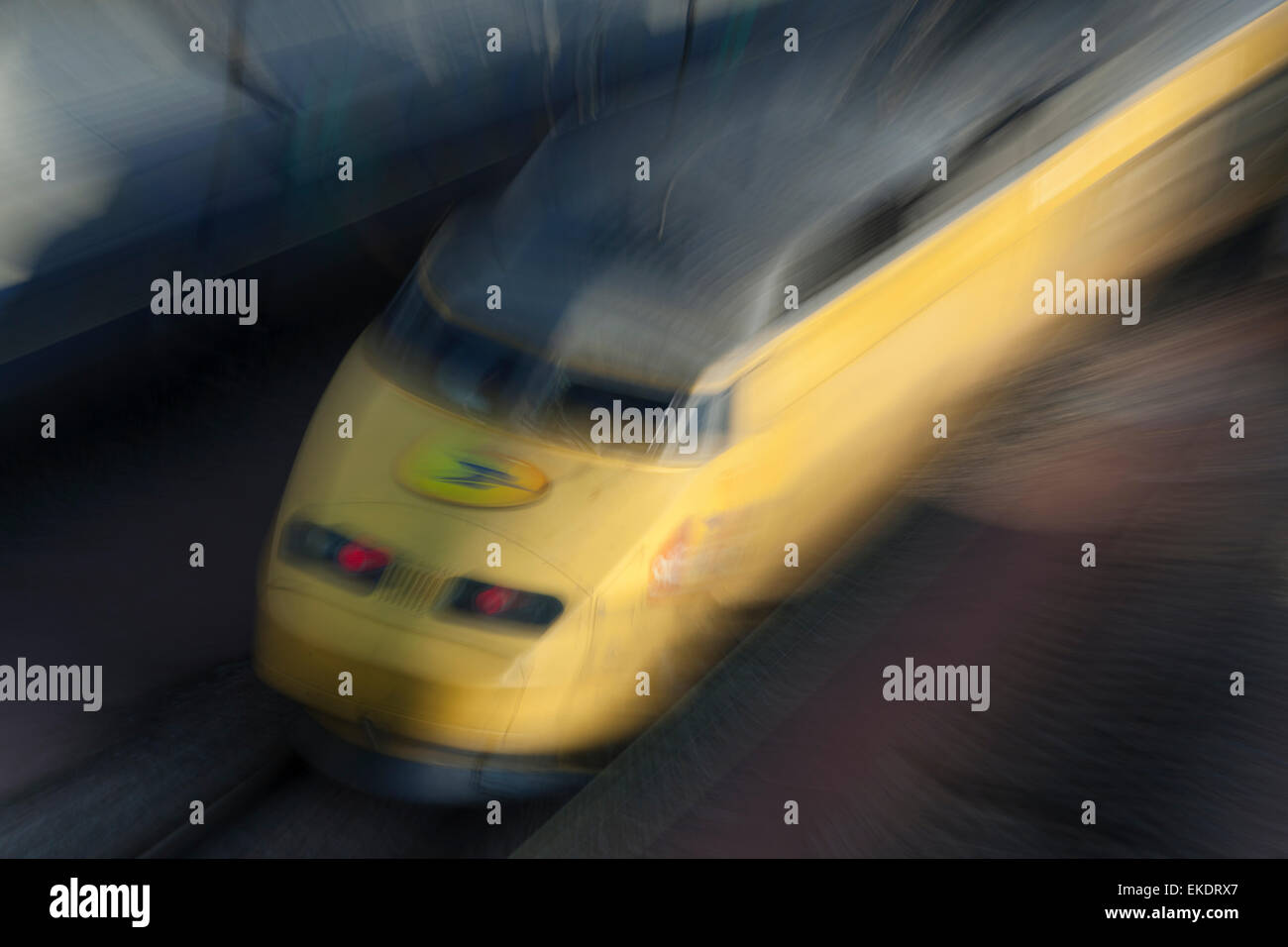 Treno, Parigi, Ile-de-France, Francia Foto Stock