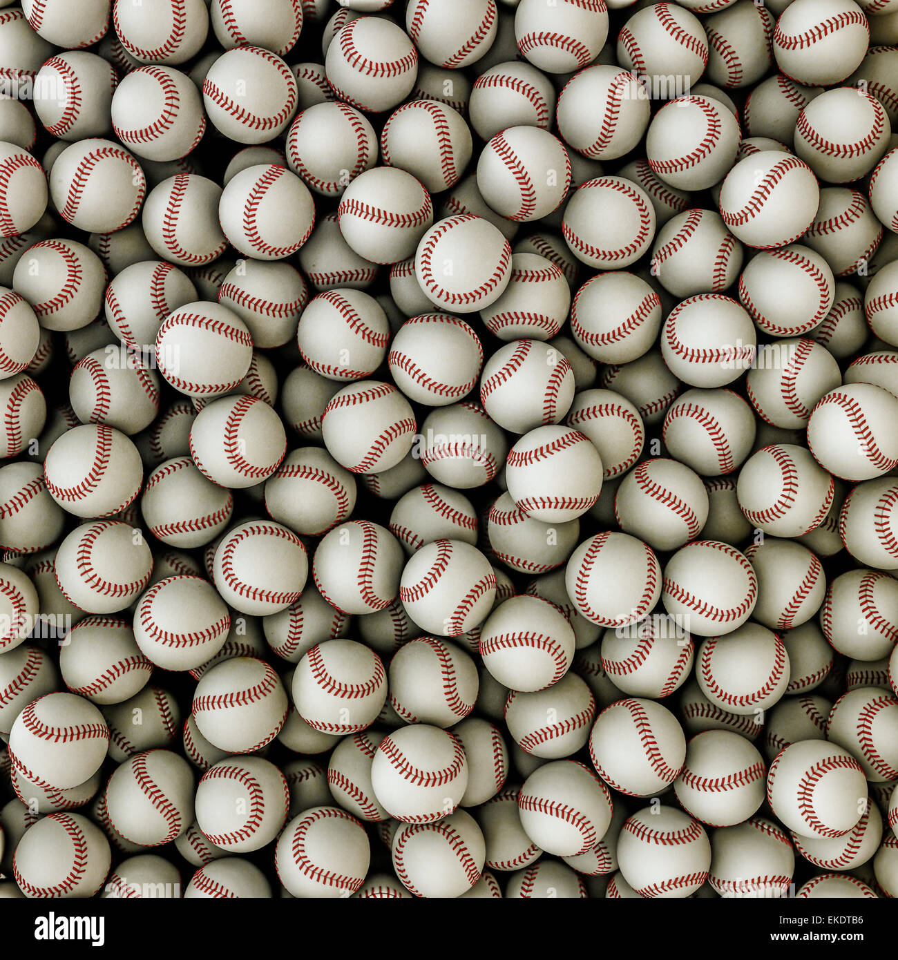 3D render di baseballs riempimento immagine Foto Stock