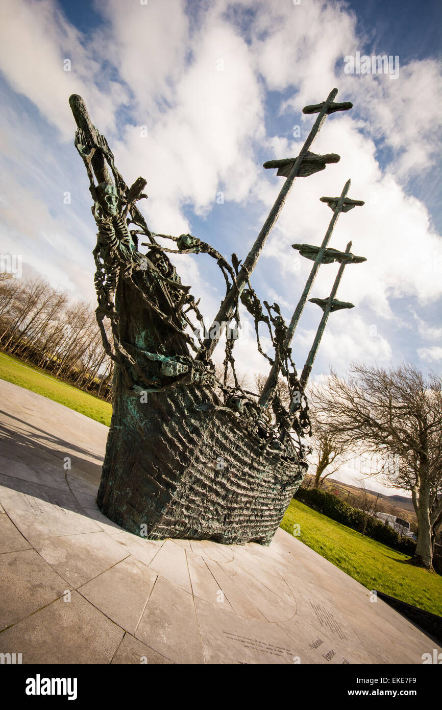La carestia nazionale Memorial nella contea di Mayo in Irlanda Foto Stock