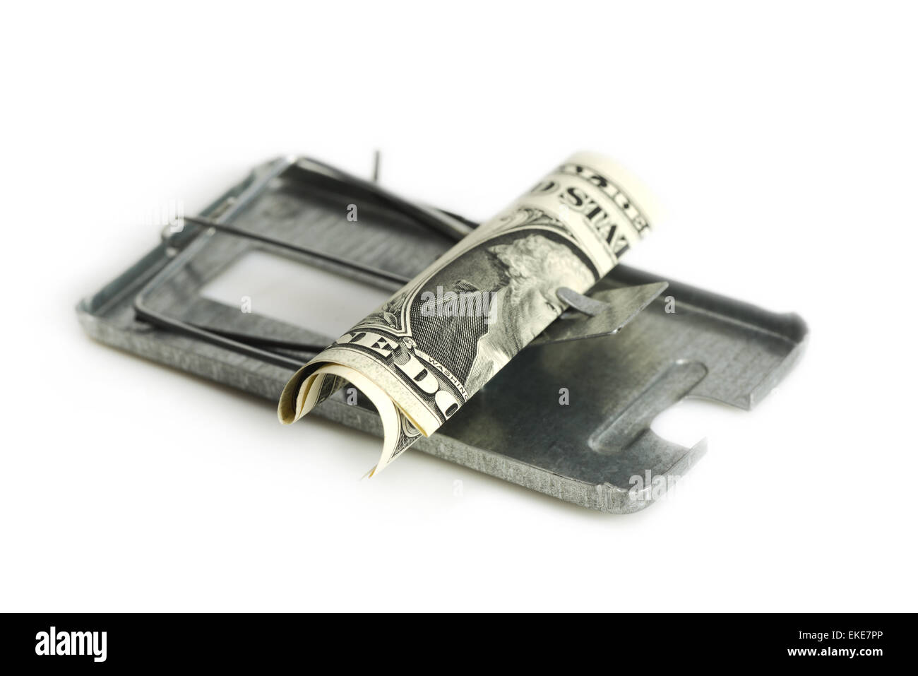 Denaro gratuito, come il formaggio è solo in un mousetrap Foto Stock