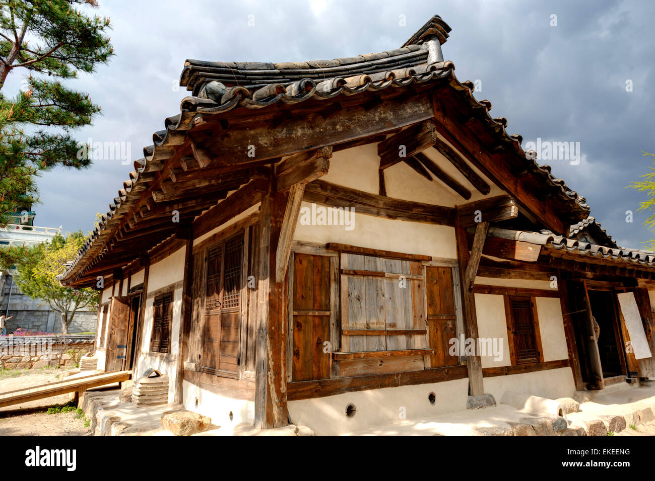 Casa Coreana tradizionale , Corea del Sud Foto Stock