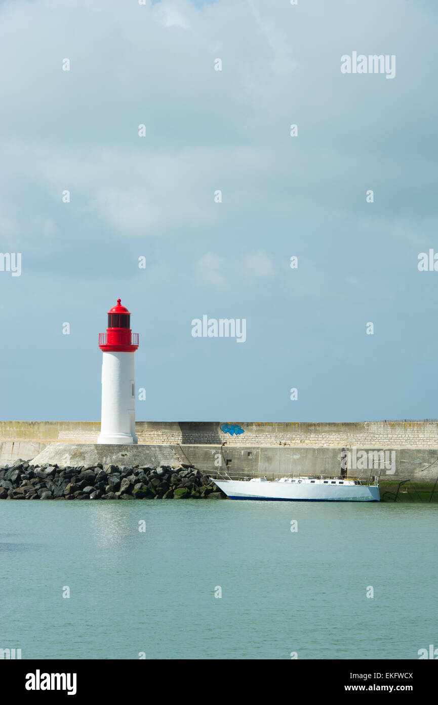 Faro La Cotiniere in Francia Foto Stock