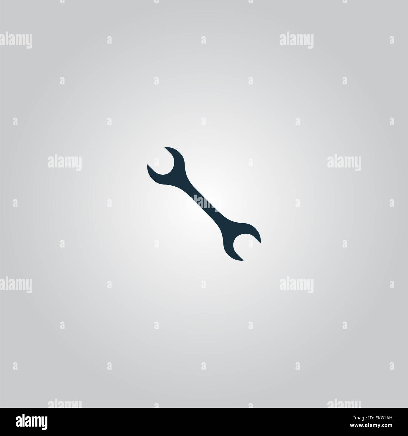 Mechanic icona a forma di chiave inglese Foto Stock