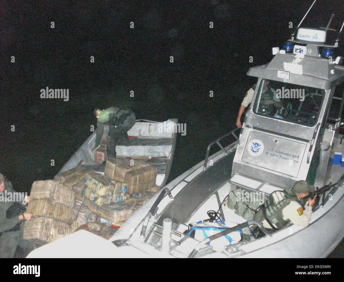 Il 9 agosto 2011, gli agenti della McAllen Station Border Patrol intercettarono un grande tentativo di contrabbando e sequestrarono marijuana per un valore di oltre 1,9 milioni di dollari. Il contrabbando era nascosto in un veicolo che tentava di attraversare il confine tra Stati Uniti e Messico. Foto Stock