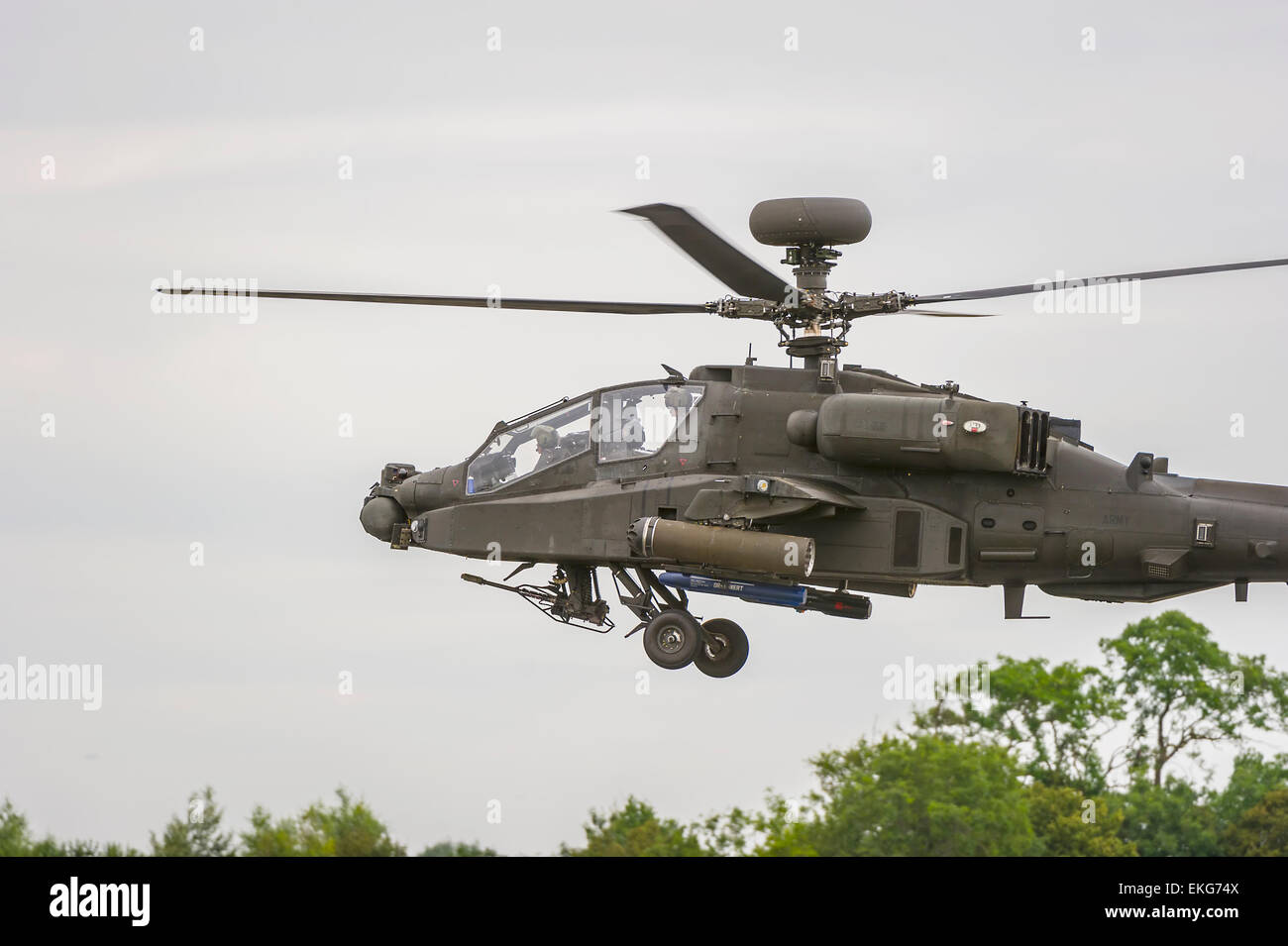 UK Army Air Corps WAH-64D Apache Foto Stock