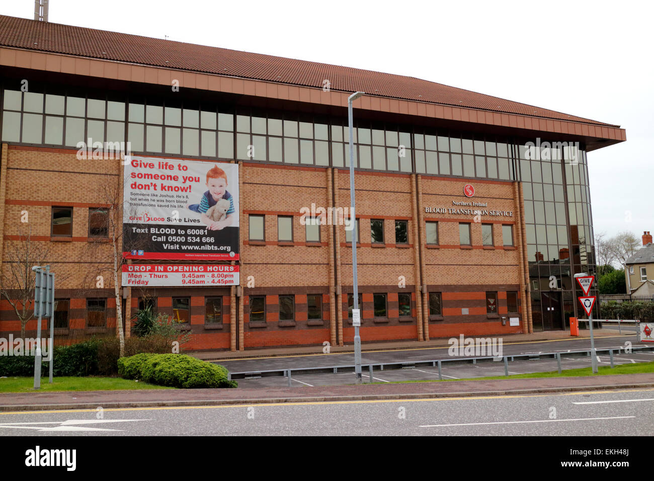 Irlanda del Nord la trasfusione di sangue edificio di servizio Foto Stock