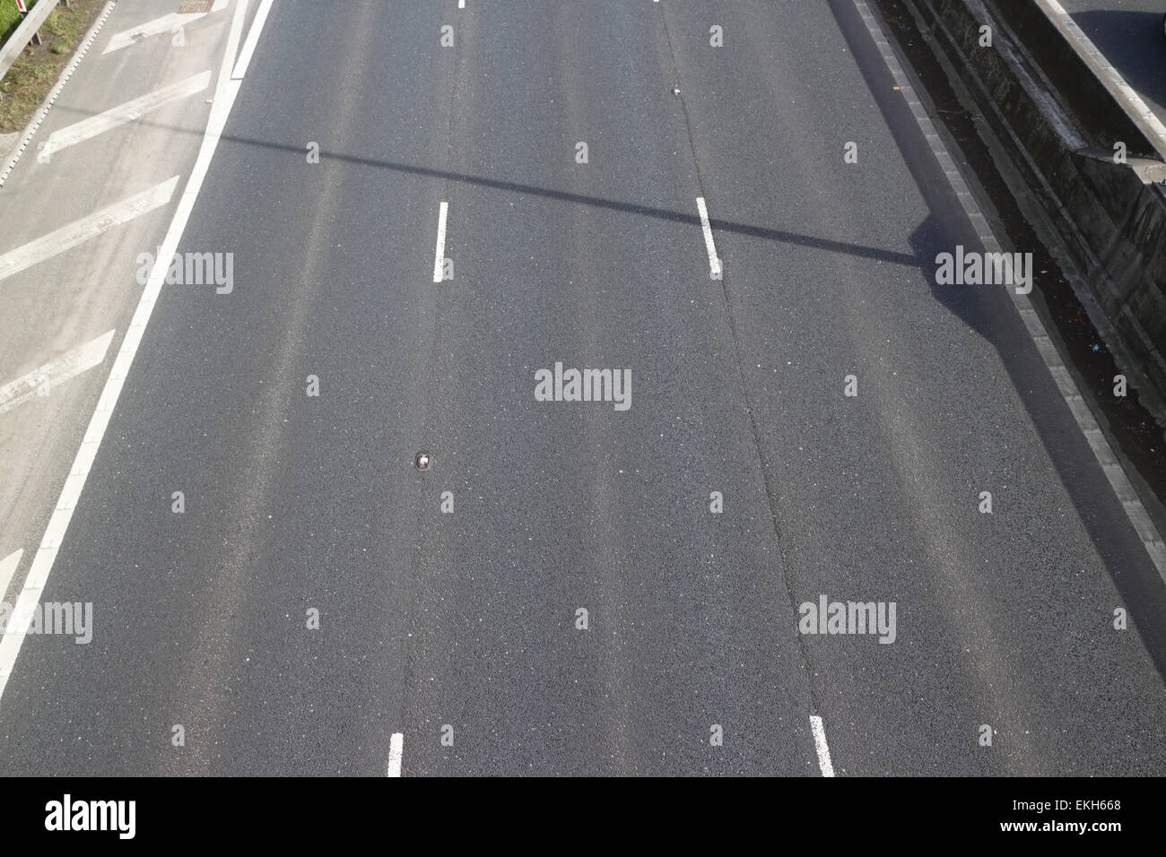 3 superficie di corsia di autostrada M2 nella contea di Antrim Irlanda del Nord Foto Stock