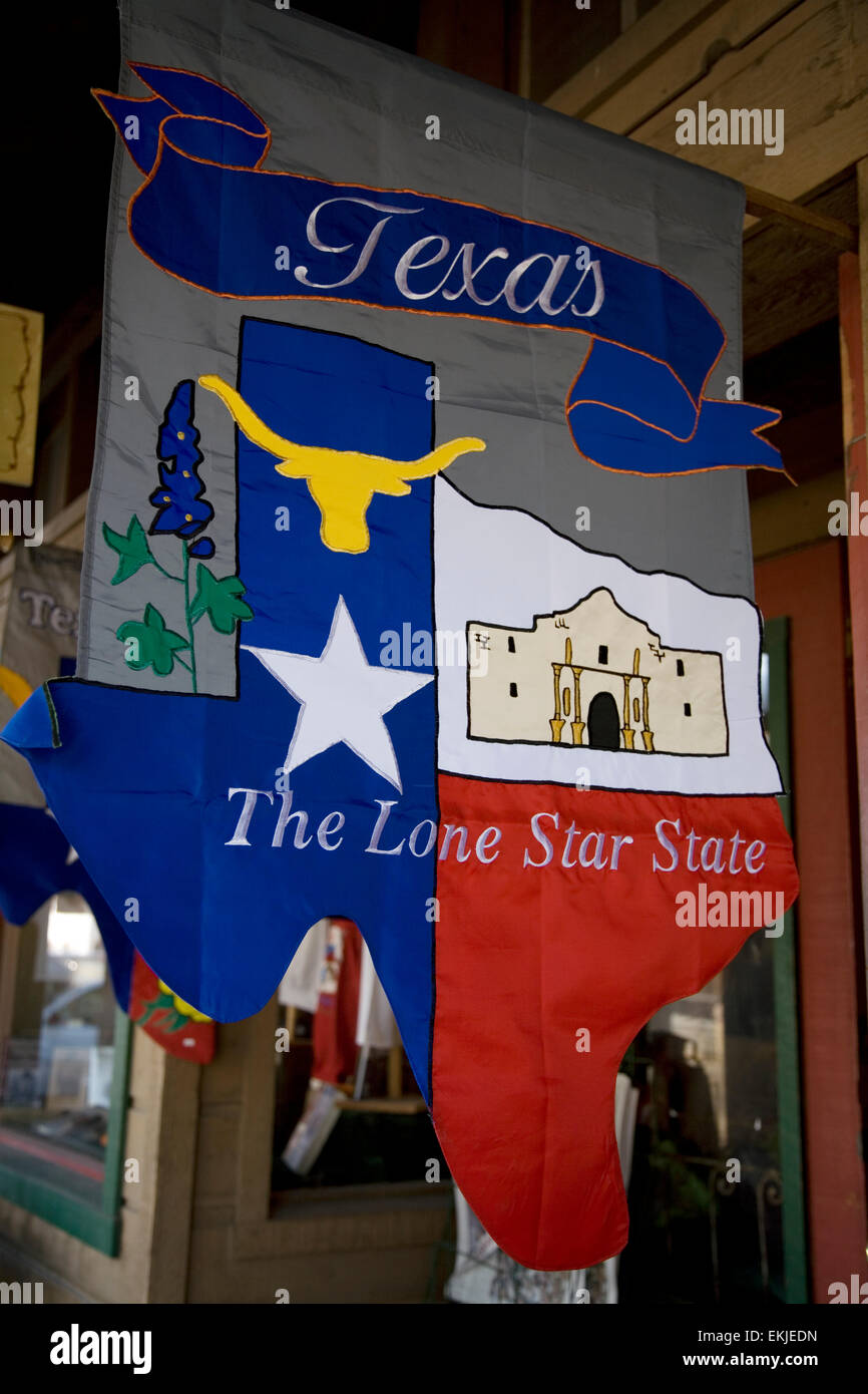 Banner in Bandera, Texas, Stati Uniti d'America Foto Stock
