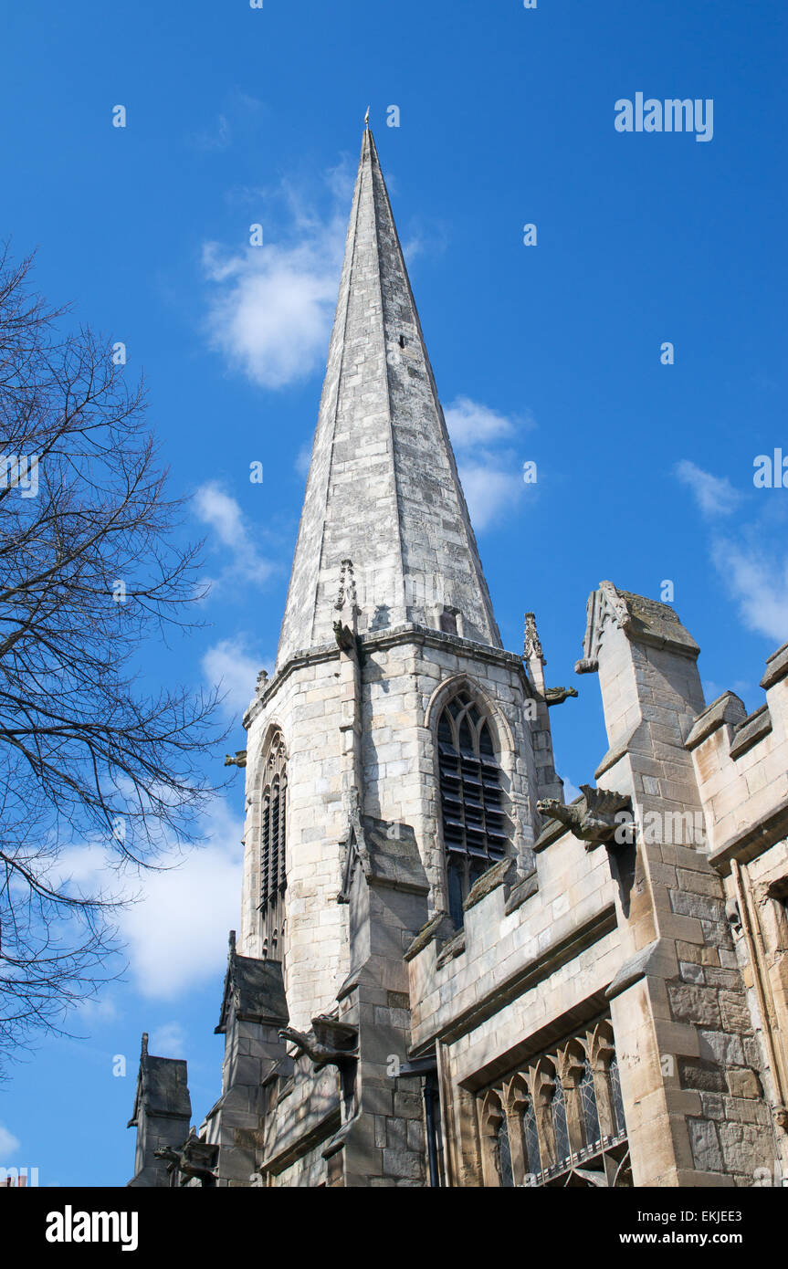 Chiesa di Santa Maria la guglia, città di York, England, Regno Unito Foto Stock