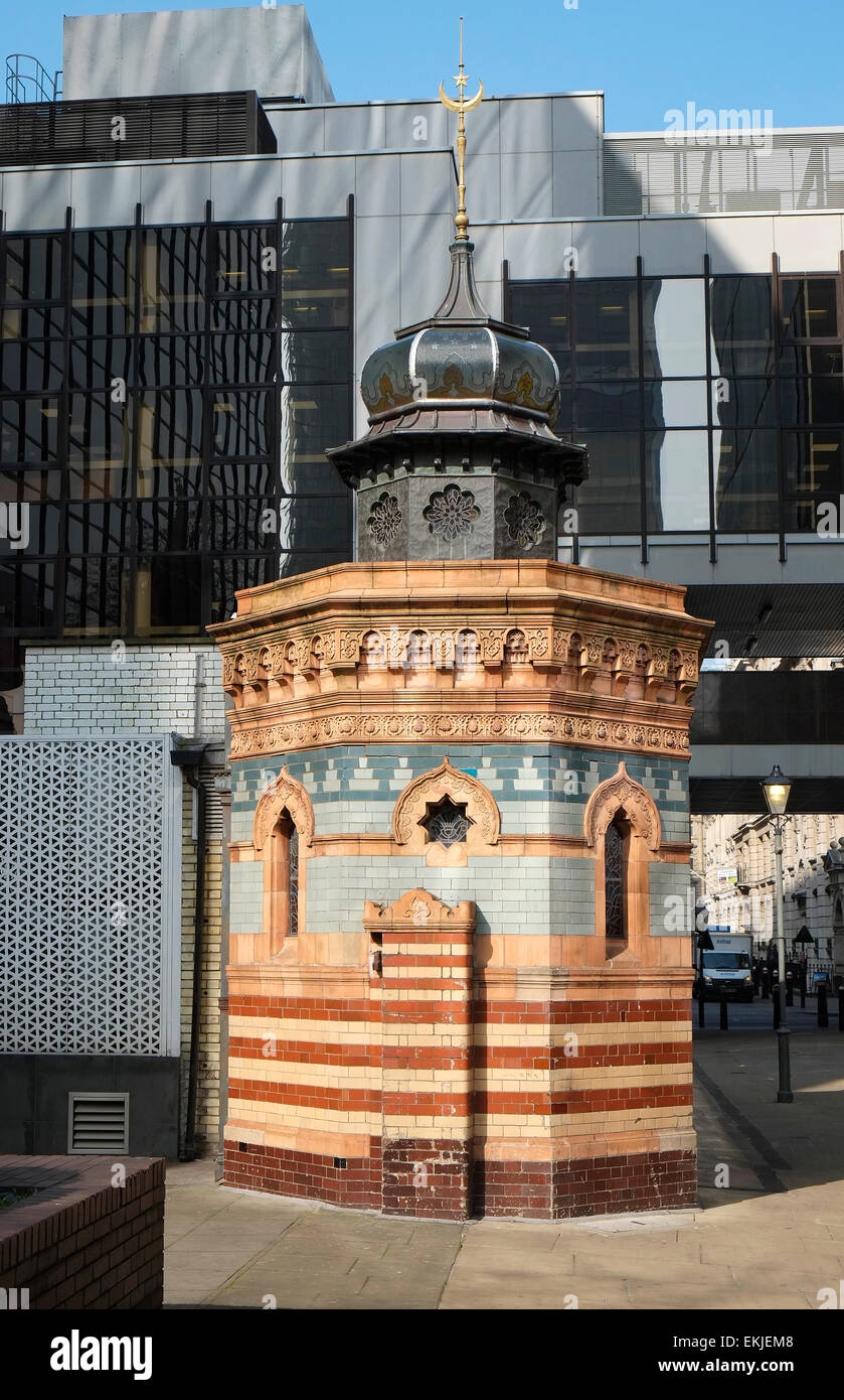 Victorian bagni turchi, bishopgate sagrato CE2, città di Londra, Inghilterra Foto Stock