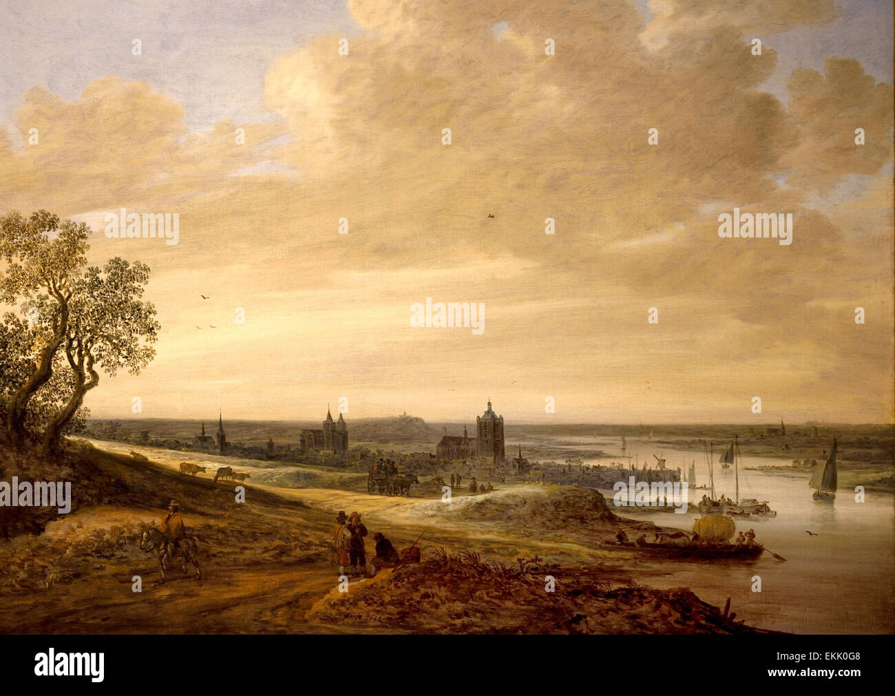 Panorama del paesaggio con una vista di Arnhem 1646 Jan Josephsz. van Goyen 1596-1656 olandese Paesi Bassi Foto Stock