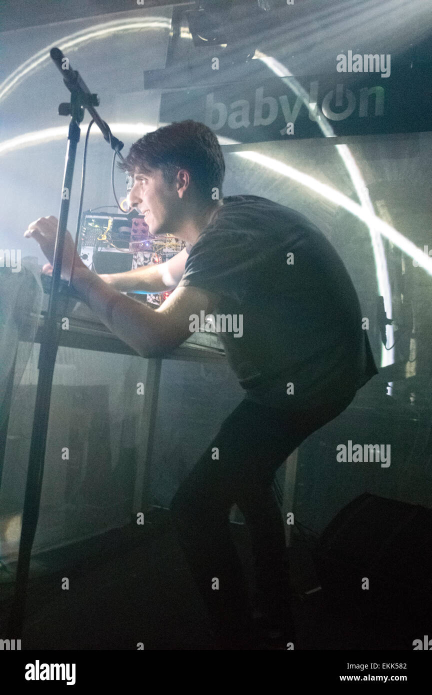 James Holden performing live Foto Stock