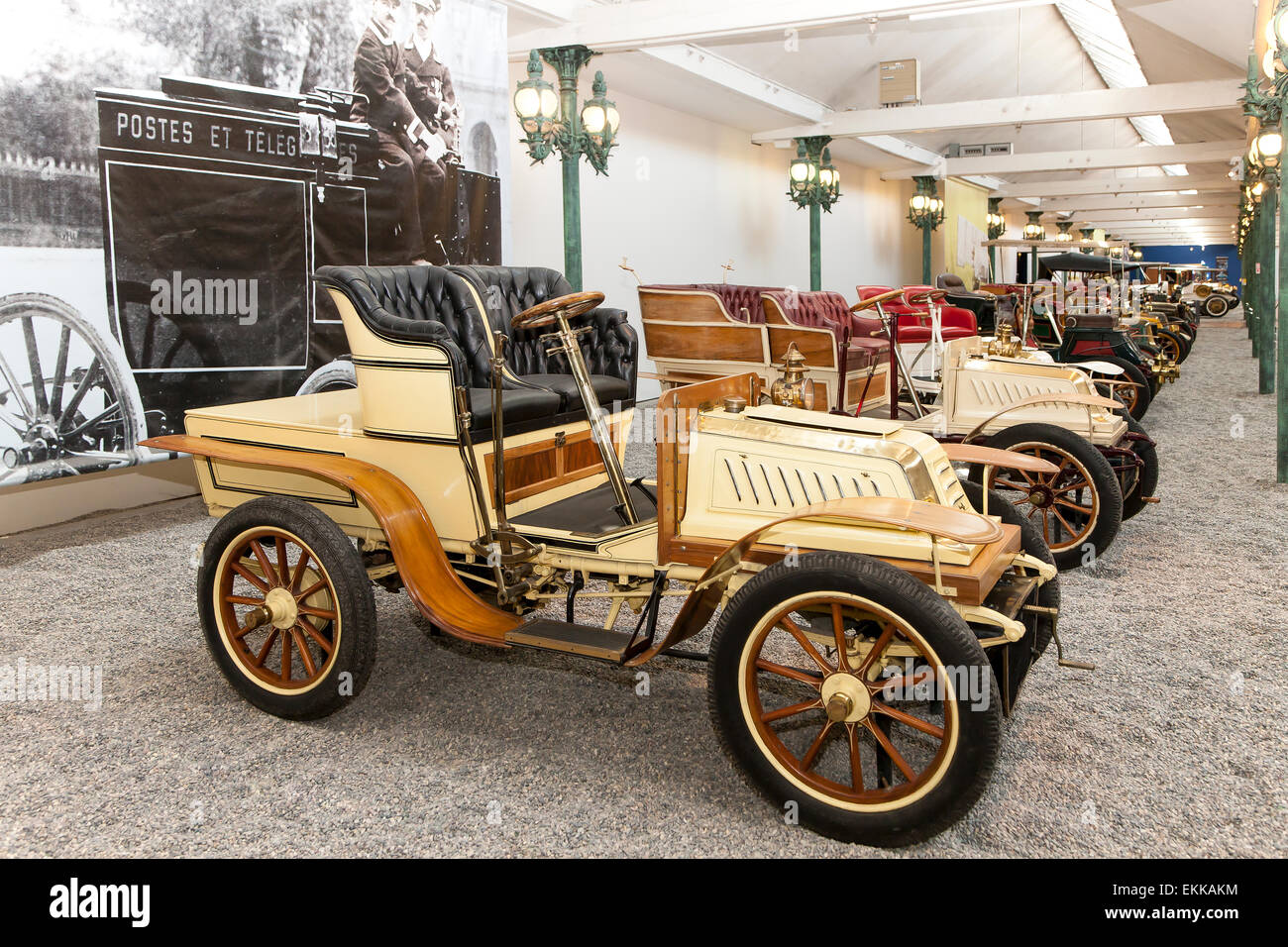 All'interno del Museo Nazionale Schlumpf insieme a Mulhouse, Alsazia, Francia Foto Stock