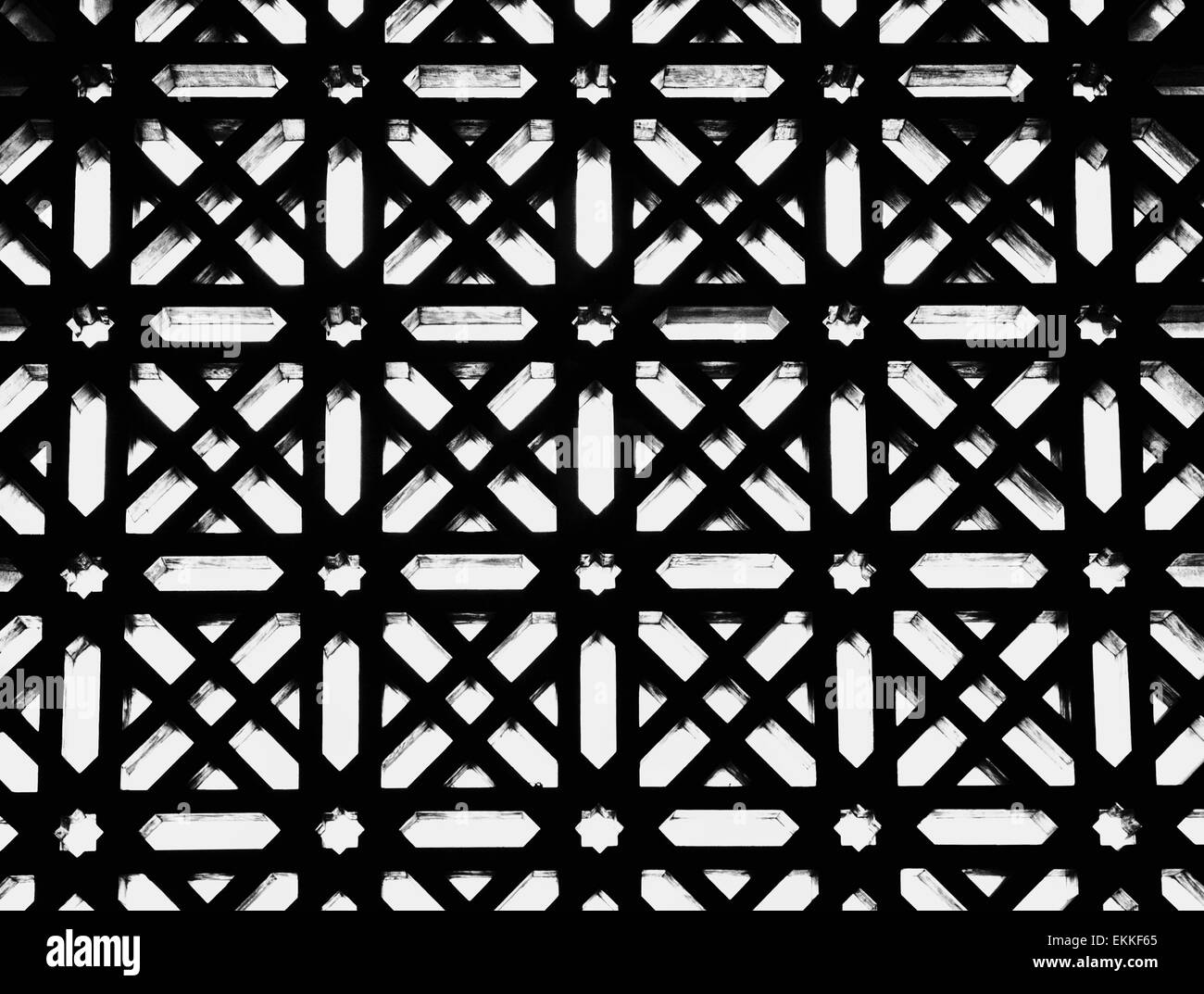 Ornamento con una struttura a reticolo patterns, Cordoba, Andalusia, Spagna Foto Stock