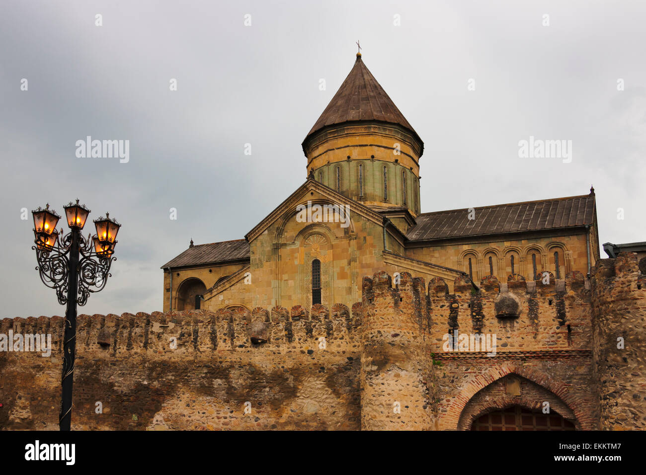 Chiesa di Svetitskhoveli, monumenti storici di Mtskheta, sito Patrimonio Mondiale dell'UNESCO, Georgia Foto Stock