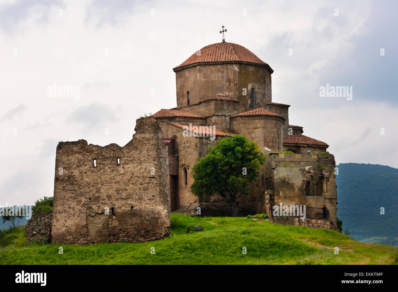 Monastero di Jvari, monumenti storici di Mtskheta, sito Patrimonio Mondiale dell'UNESCO, Georgia Foto Stock