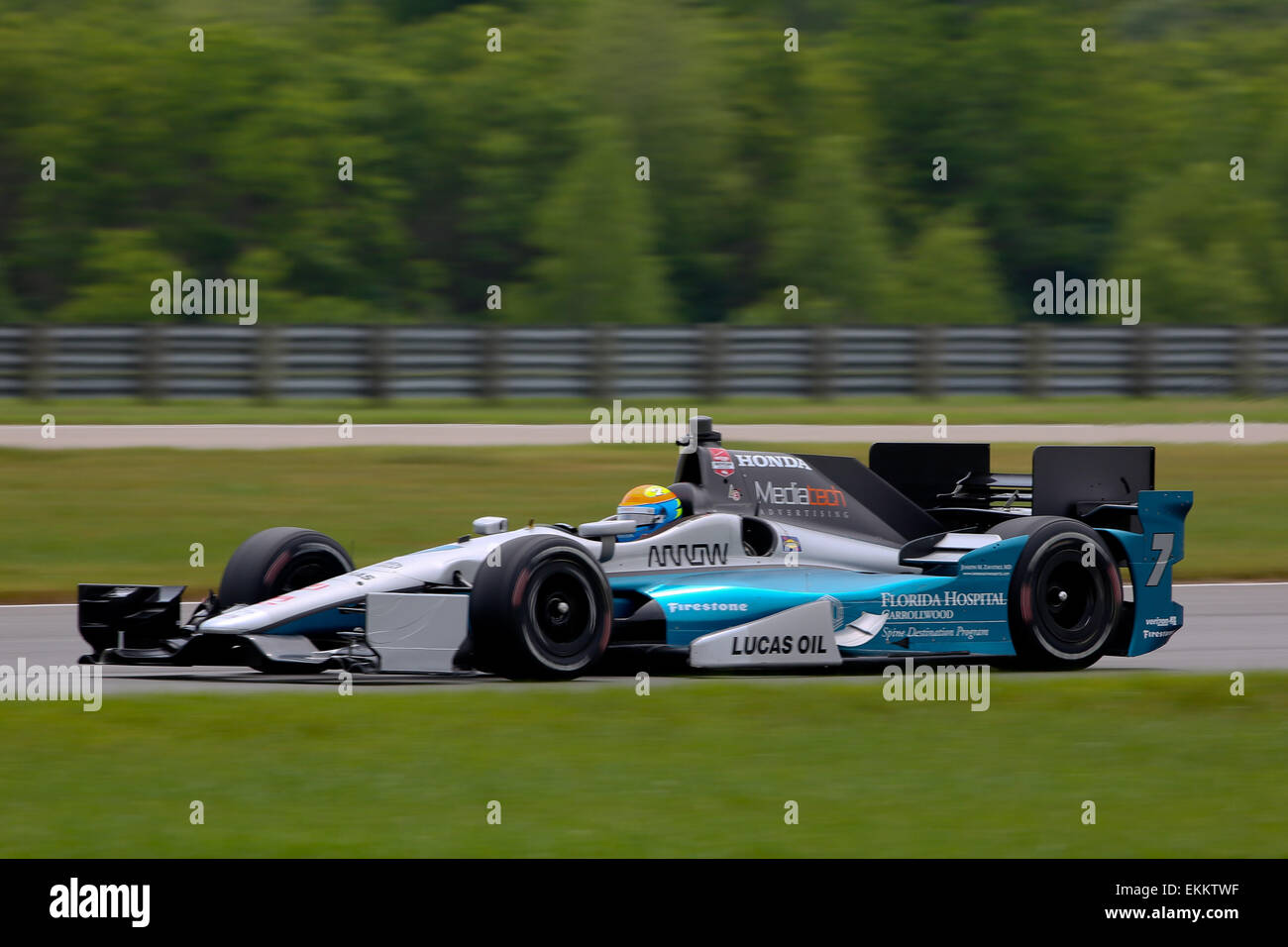 Avondale, LA, Stati Uniti d'America. Xi Apr, 2015. #7 James Jakes Schmidt Peterson Motorsports durante il Indy Grand Prix della Louisiana a Nola Motor Speedway di New Orleans, LA. Steve Dalmado/ESW/CSM/Alamy Live News Foto Stock