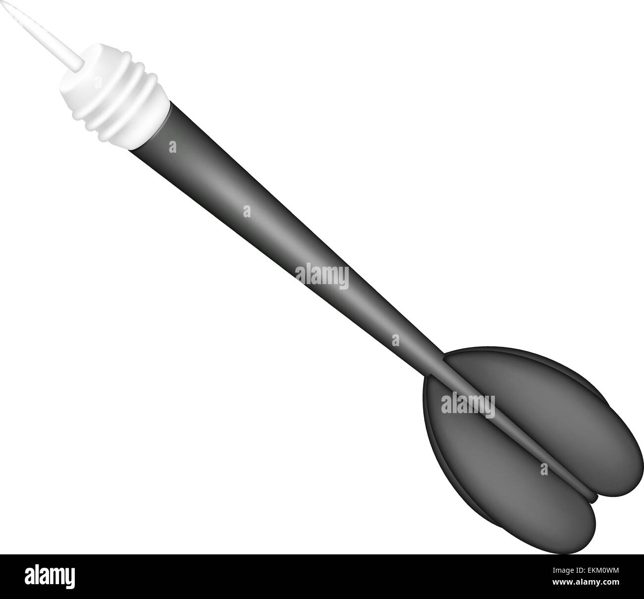 Dart in design di colore nero Illustrazione Vettoriale