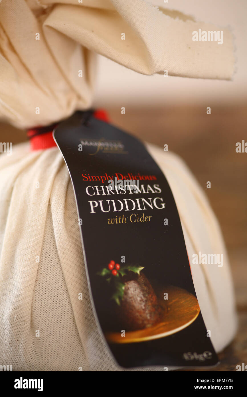 Waitrose pudding natalizio Foto Stock