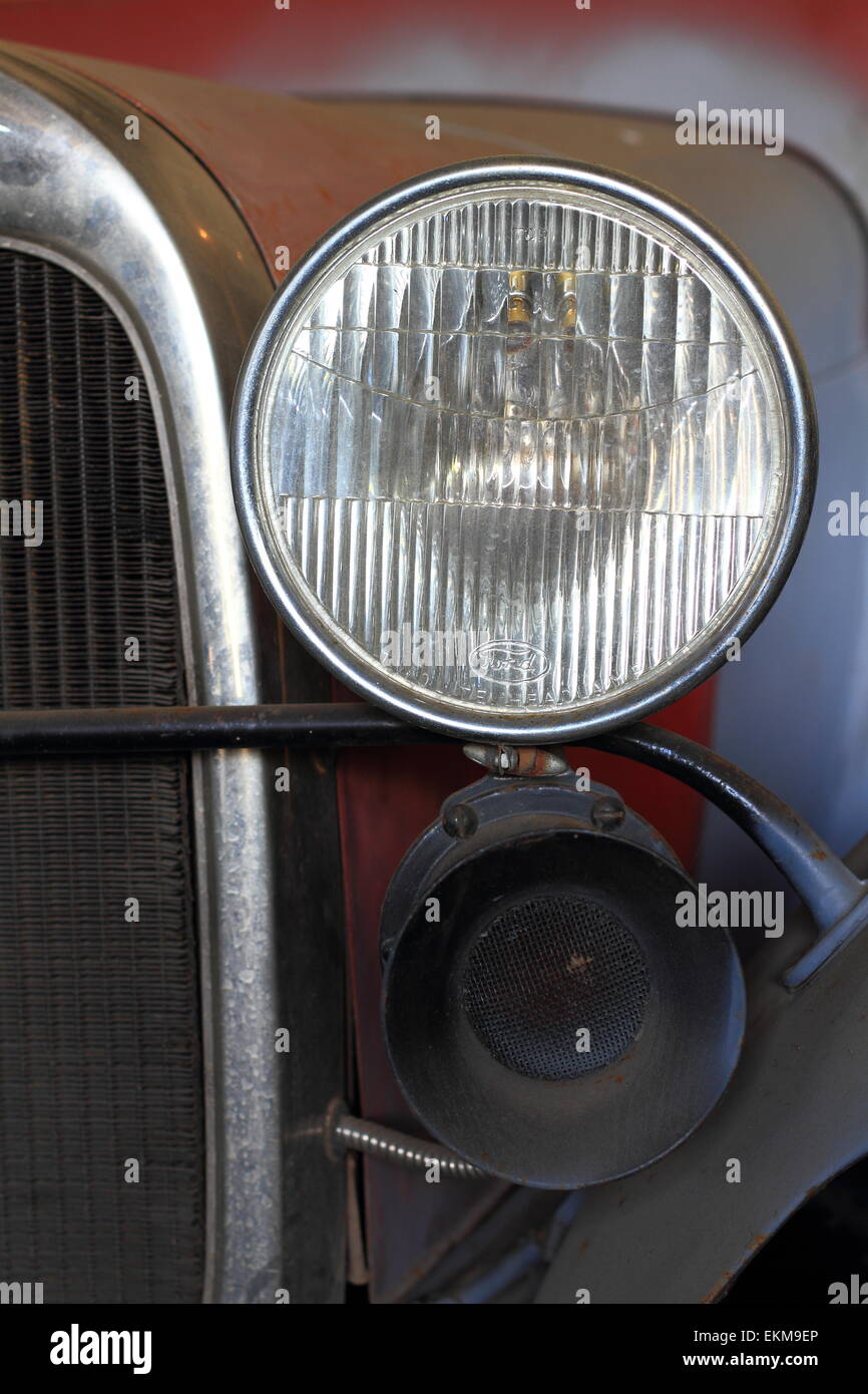 Vintage Ford luce di testa Foto Stock