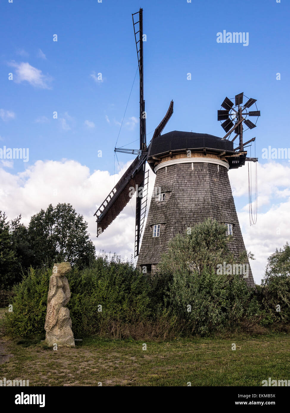 Un mulino a vento in Benz (Germania) Foto Stock