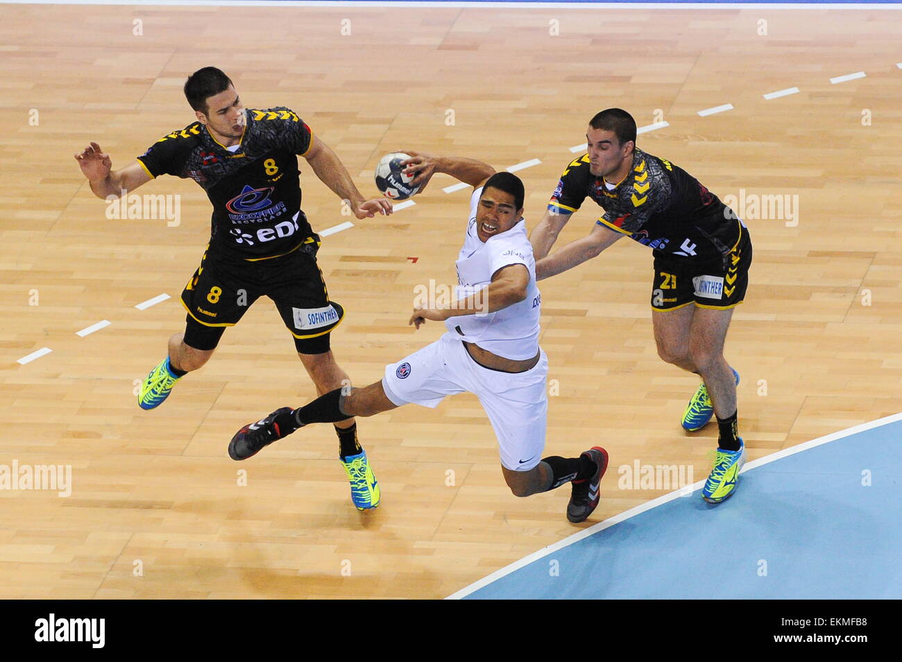 Daniel NARCISSE - 05.04.2015 - Chambery/Paris Saint Germain - 1/2Finale Coupe de France.Photo : Jean Paul Thomas/Icona Sport Foto Stock